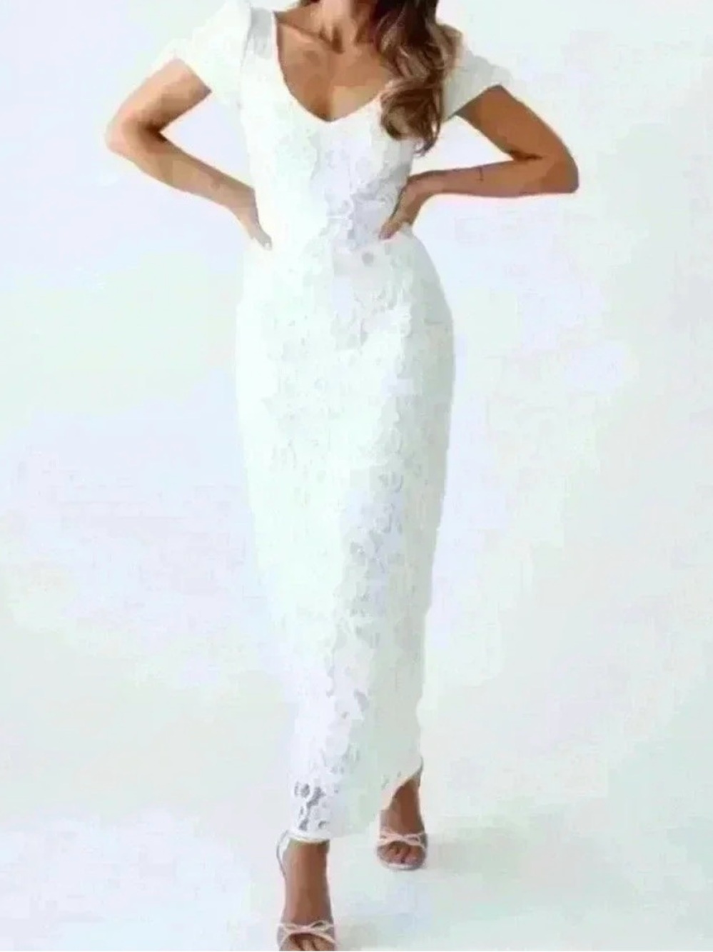 Rumored White Lace Maxi Dress